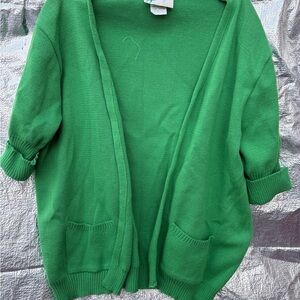Jenni Vibrant Green Women's Cardigan